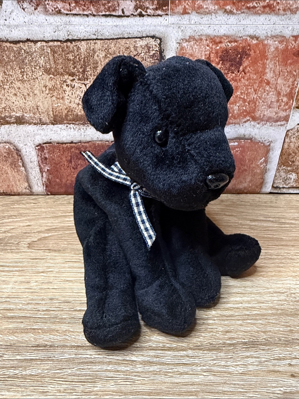 Ty Beanie Baby Collection - Luke Black Dog DOB June 15 1998